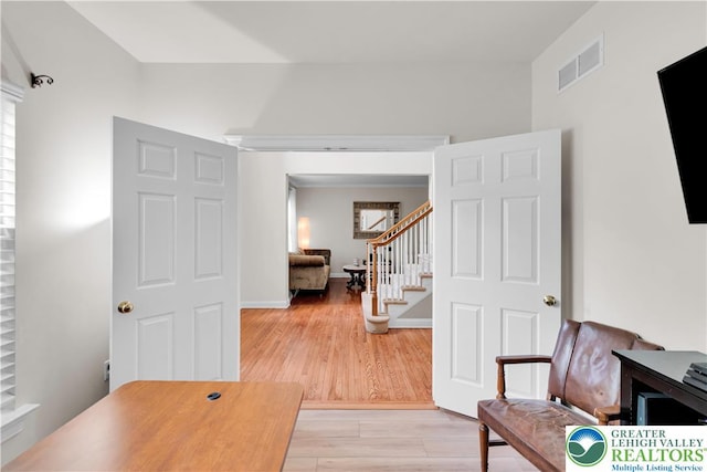 4325 Crosswinds Dr, Easton, PA 18045 - home office featuring light wood-style flooring