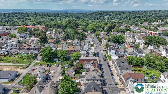 133 S 14th St, Easton, PA 18042 - aerial perspective of suburban area with a forest