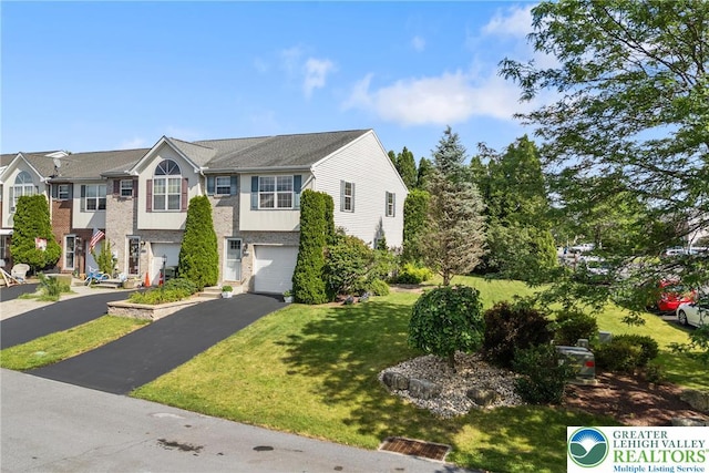 4220 Cheyenne Ct, North Whitehall Twp, PA 18078 - view of front of home with driveway, a garage, and a front yard