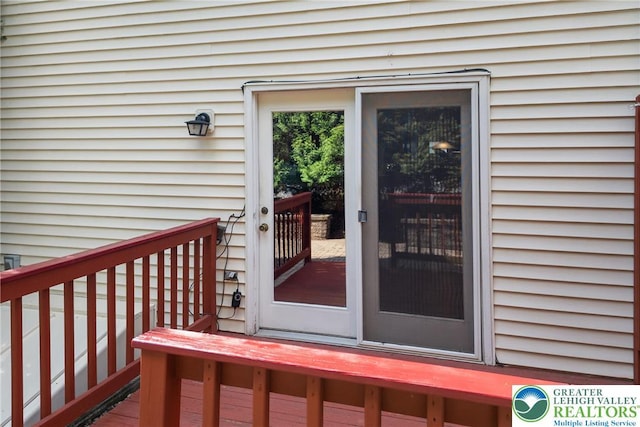 4220 Cheyenne Ct, North Whitehall Twp, PA 18078 - entrance to property featuring a deck