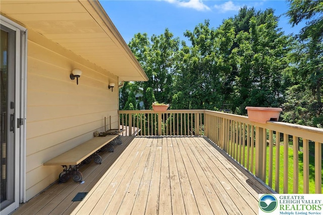 1048 N 27th St, Allentown City, PA 18104 - view of wooden terrace