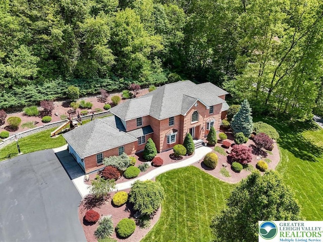 1376 Buck Ridge Dr, Hamilton Twp, PA 18360 - aerial view of property and surrounding area