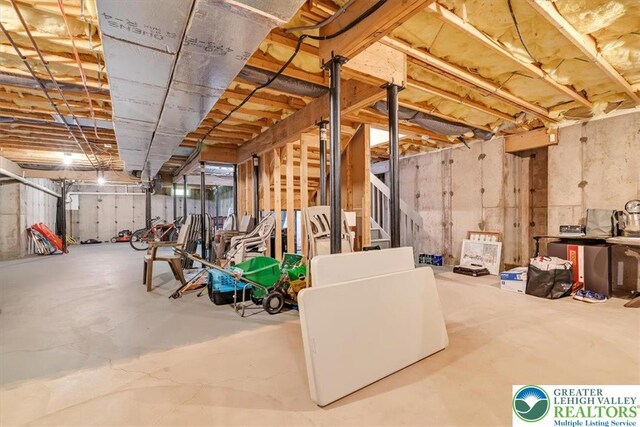 1376 Buck Ridge Dr, Hamilton Twp, PA 18360 - view of unfinished basement