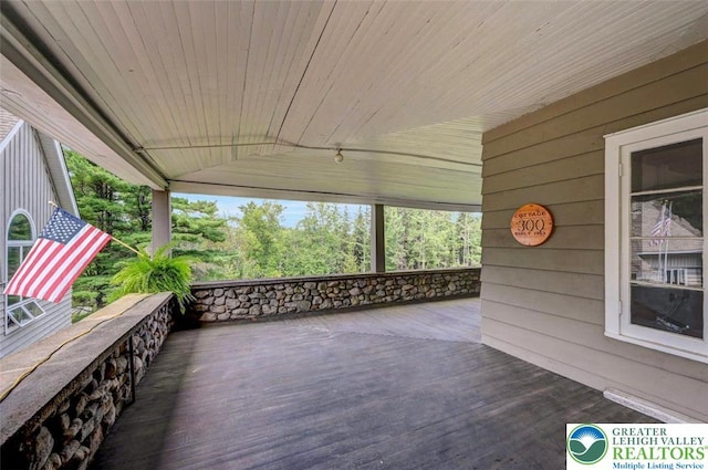 664 Griscom Rd, Barrett Twp, PA 18323 - view of wooden deck