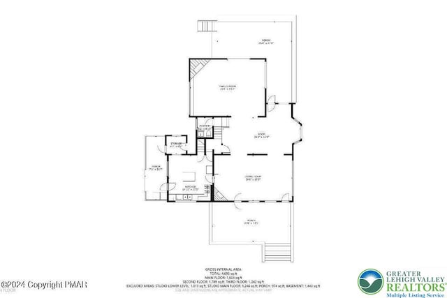 664 Griscom Rd, Barrett Twp, PA 18323 - view of property floor plan