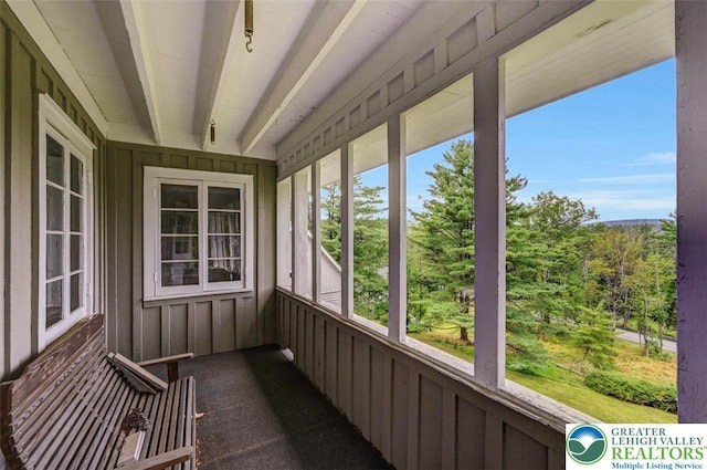 664 Griscom Rd, Barrett Twp, PA 18323 - unfurnished sunroom featuring carpet and plenty of natural light