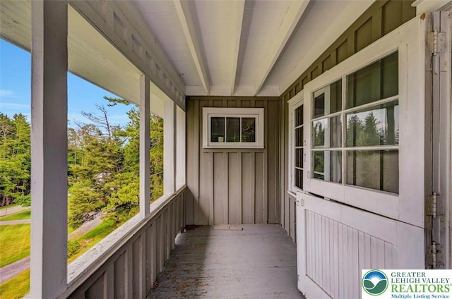664 Griscom Rd, Barrett Twp, PA 18323 - unfurnished sunroom with plenty of natural light