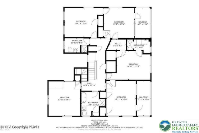 664 Griscom Rd, Barrett Twp, PA 18323 - view of property floor plan