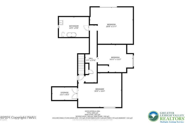 664 Griscom Rd, Barrett Twp, PA 18323 - view of room layout