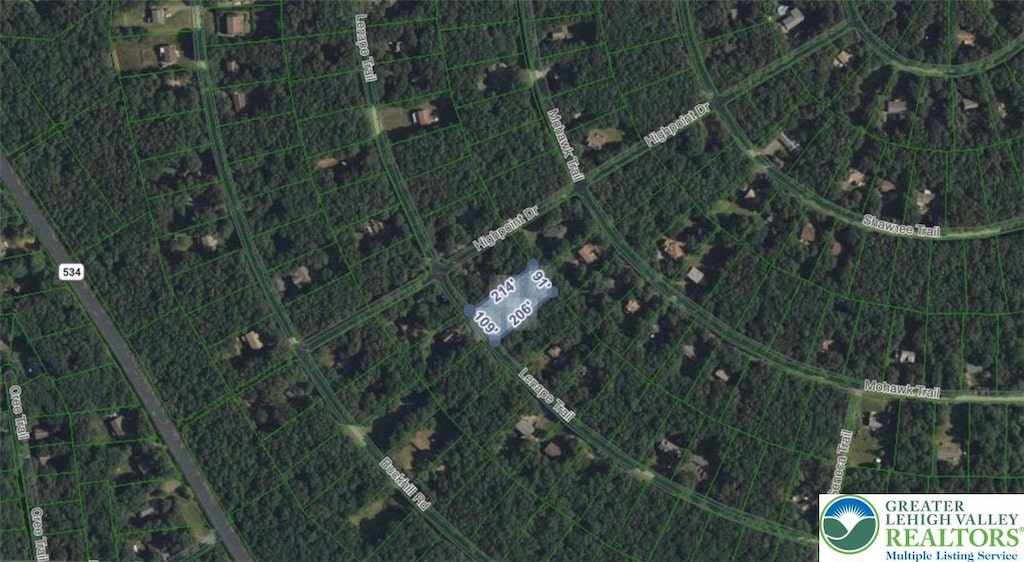Lenape Trl, Penn Forest Twp, PA 18210 - map / location