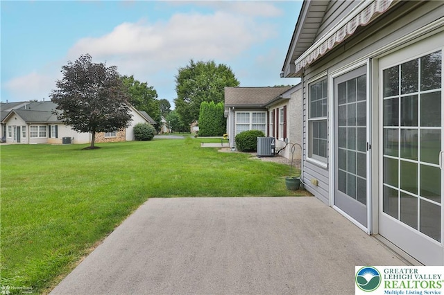 2638 Harvest Dr S, Forks Twp, PA 18040 - view of grassy yard with a patio area