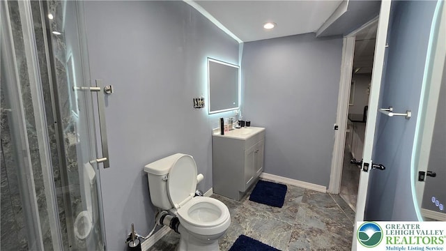 1136 Ashbourne Dr, Muhlenberg Twp, PA 19605 - full bathroom with vanity and a shower