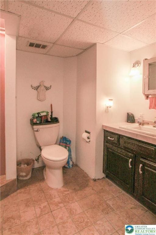 518 Bauer Rd, Moore Twp, PA 18014 - bathroom with a drop ceiling and vanity