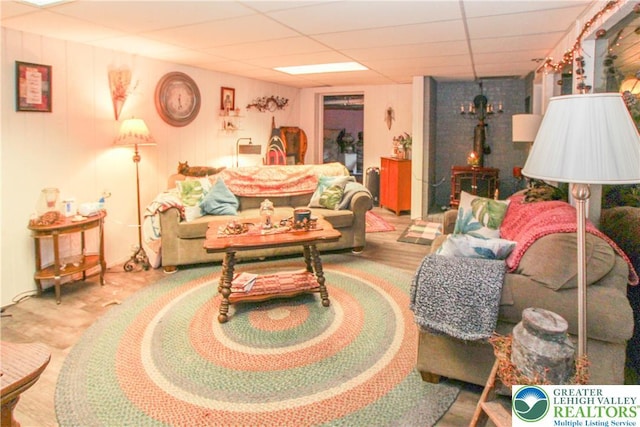 518 Bauer Rd, Moore Twp, PA 18014 - living room with a drop ceiling