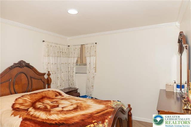 2912 Lehigh St, Allentown City, PA 18103 - bedroom featuring crown molding and wood finished floors