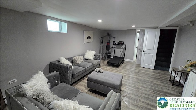 1500 Schuylkill Ave, Reading City, PA 19601 - living room featuring recessed lighting and wood finished floors