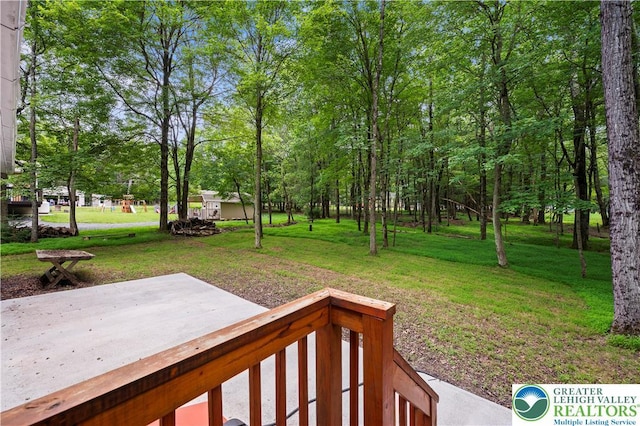 29 Long Brook Way, Penn Forest Twp, PA 18210 - view of green lawn with a patio area