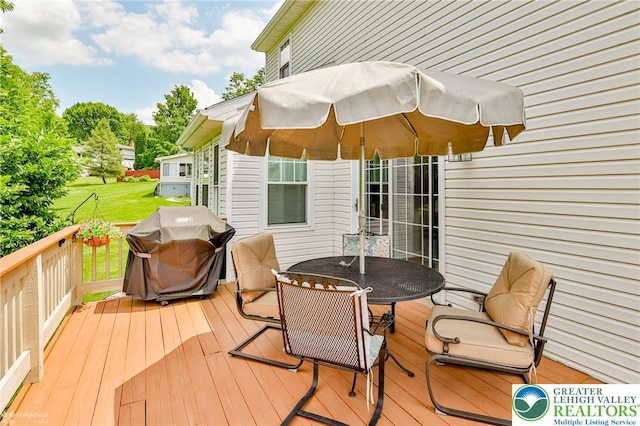 1945 Jenkins Dr, Forks Twp, PA 18040 - deck with outdoor dining area and grilling area