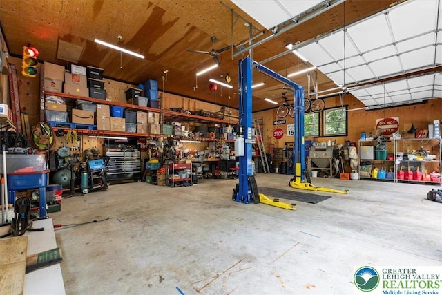207 W Douglasville Rd, Bushkill Twp, PA 18064 - garage with a workshop area