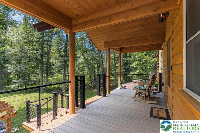 207 W Douglasville Rd, Bushkill Twp, PA 18064 - view of deck