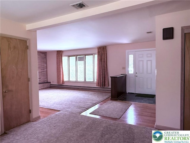 4395 E Texas Rd, Lower Macungie Twp, PA 18103 - foyer featuring baseboard heating and wood finished floors