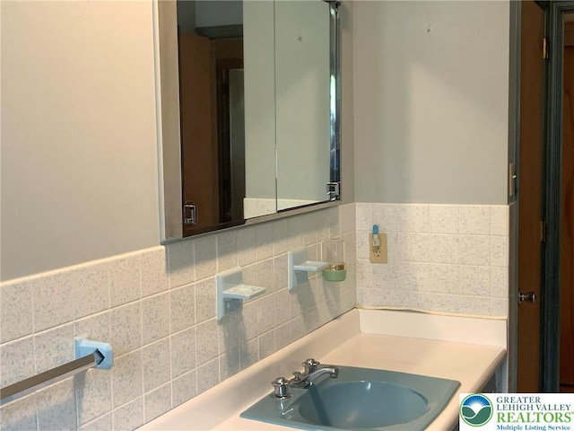 4395 E Texas Rd, Lower Macungie Twp, PA 18103 - bathroom featuring vanity and wainscoting