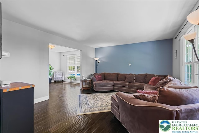 7725 Harbor Ct, Washington Twp, PA 18080 - living room featuring plenty of natural light and wood finished floors