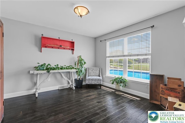 7725 Harbor Ct, Washington Twp, PA 18080 - sitting room with baseboards and wood finished floors