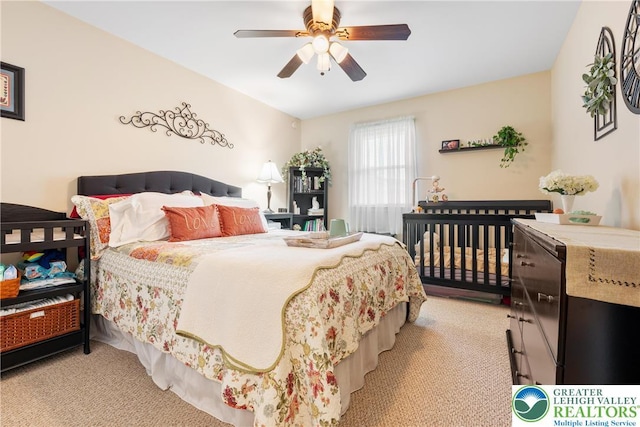 7 Rosemont Ct, Palmer Twp, PA 18045 - carpeted bedroom featuring ceiling fan