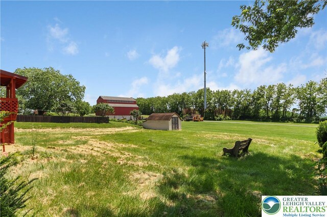 5396 Nor Bath Blvd, East Allen Twp, PA 18067 - view of yard with a storage unit