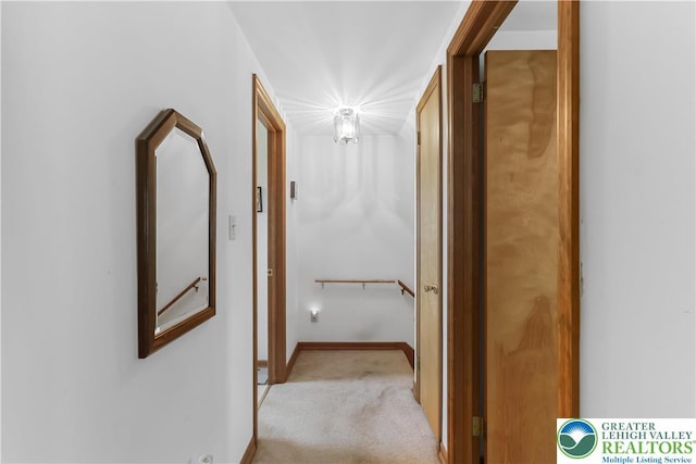 5396 Nor Bath Blvd, East Allen Twp, PA 18067 - corridor with light colored carpet and baseboards