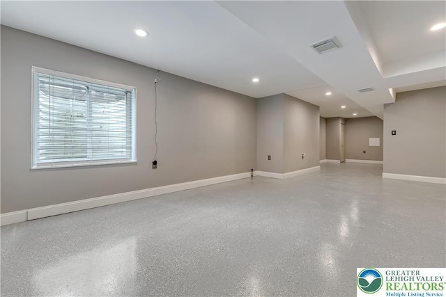 6945 Hunt Dr, Lower Macungie Twp, PA 18062 - below grade area with recessed lighting and baseboards