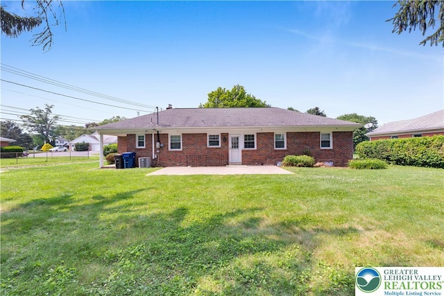 3032 W Woodlawn St, South Whitehall Twp, PA 18104 - rear view of property featuring a patio and brick siding