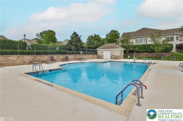 4076 Pine Hurst Dr, Allen Twp, PA 18067 - community pool featuring a patio area
