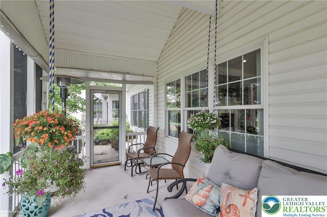 4076 Pine Hurst Dr, Allen Twp, PA 18067 - sunroom with lofted ceiling and plenty of natural light