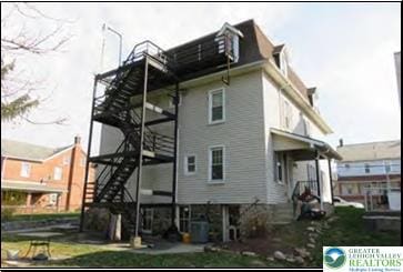 732 Washington Ave, Northampton Boro, PA 18067 - rear view of house with stairway