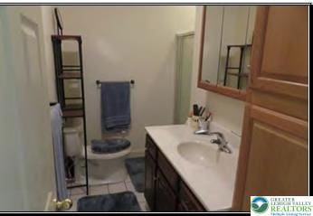 732 Washington Ave, Northampton Boro, PA 18067 - bathroom with vanity and tile patterned floors