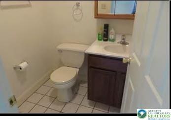 732 Washington Ave, Northampton Boro, PA 18067 - bathroom with vanity and tile patterned flooring