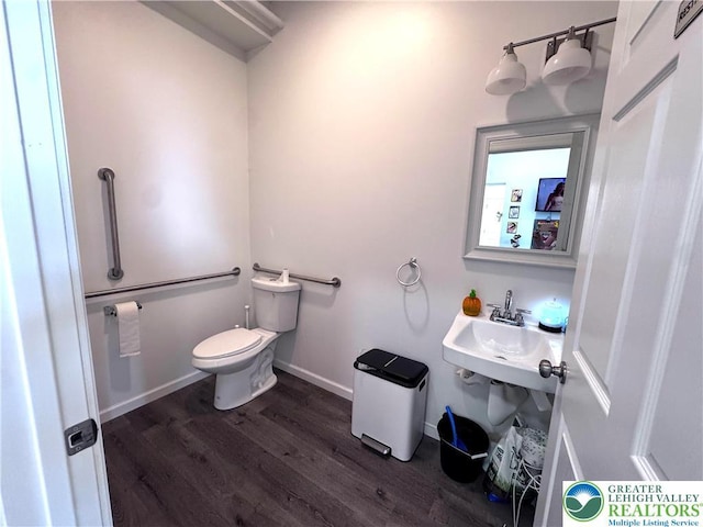 801 W Broad, Bethlehem City, PA 18018 - half bath with toilet and wood finished floors
