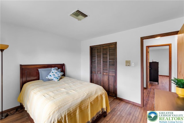 8555 Mohr Ln, Weisenberg Twp, PA 18051 - bedroom with hardwood / wood-style flooring and a closet