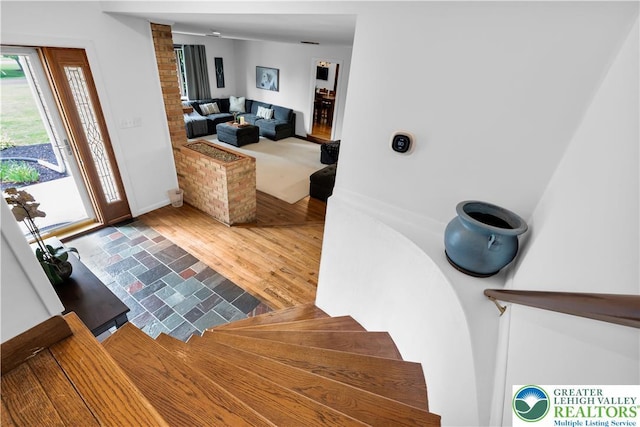 8555 Mohr Ln, Weisenberg Twp, PA 18051 - staircase featuring baseboards