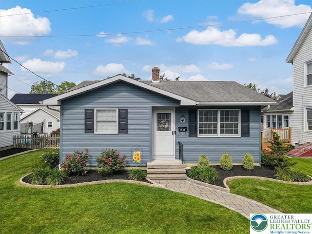 5129 3rd St, Whitehall Twp, PA 18052 - view of front of property featuring a chimney