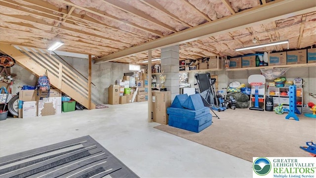 5129 3rd St, Whitehall Twp, PA 18052 - view of unfinished below grade area