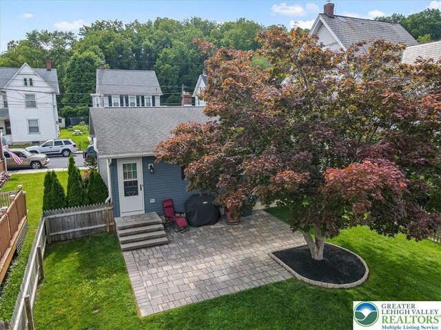 5129 3rd St, Whitehall Twp, PA 18052 - back of property featuring a patio