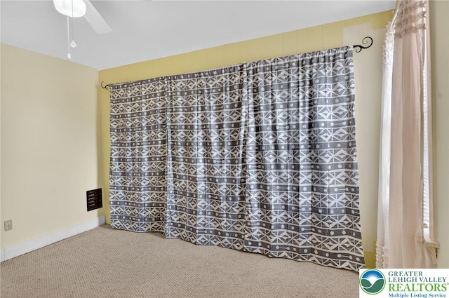 22 N Warren St, Easton, PA 18042 - carpeted spare room with ceiling fan