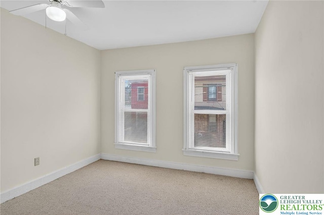 22 N Warren St, Easton, PA 18042 - spare room with carpet floors and ceiling fan