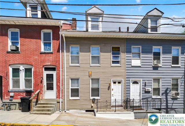 22 N Warren St, Easton, PA 18042 - townhome / multi-family property featuring entry steps and cooling unit