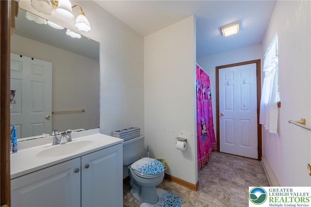2175 Village Rd, Chestnuthill Twp, PA 18330 - full bath with vanity and a shower with shower curtain