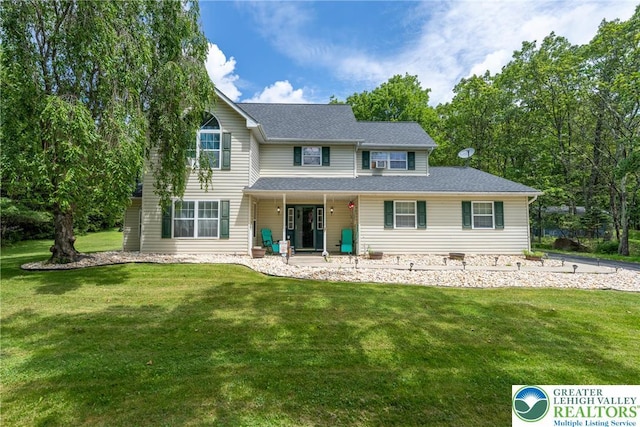 2175 Village Rd, Chestnuthill Twp, PA 18330 - traditional-style house with a front yard