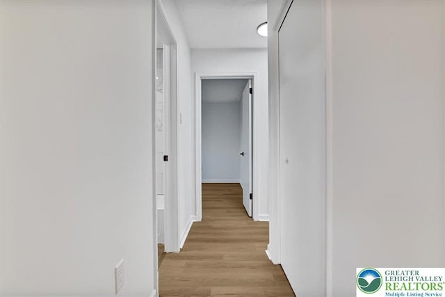 182 Maxatawny Dr, Coolbaugh Twp, PA 18347 - corridor featuring light wood-style flooring and baseboards